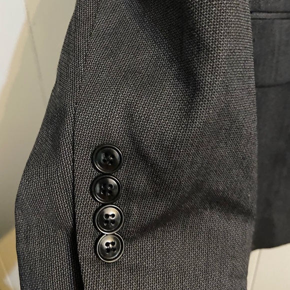 Jones New York lined grey mens 3 button suit jacket blazer Large - Picture 11 of 11